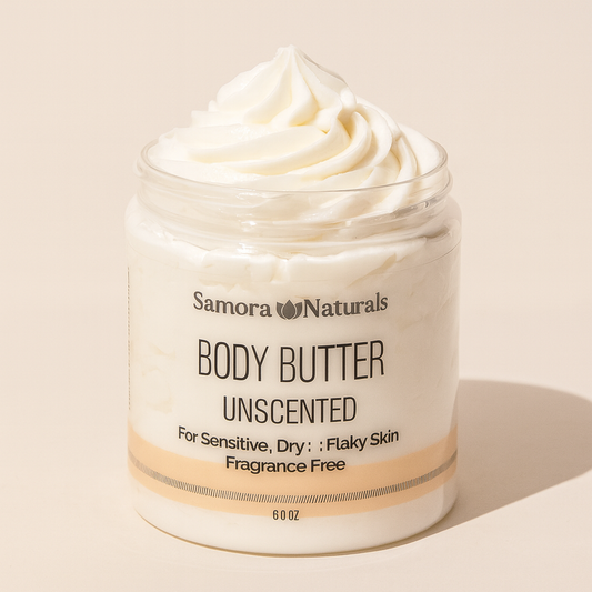 Fragrance Free body butter for eczema-prone and sensitive psoriasis skin